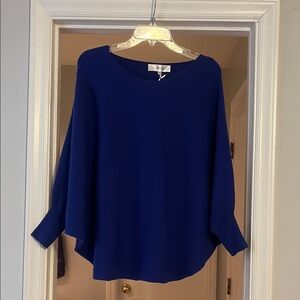 Heathmoor Blue Women's Sweater-size S/M 52% viscose
28% polyester 20% polyamide